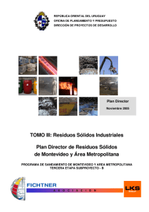 Tomo III – Residuos Sólidos Industriales