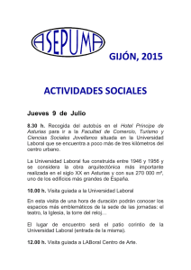 GIJÓN, 2015 ACTIVIDADES SOCIALES