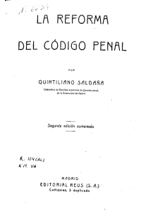 Page 1 NLE REFORMA DEI. CÓDIGO PENN. For: QUINTILIHNO
