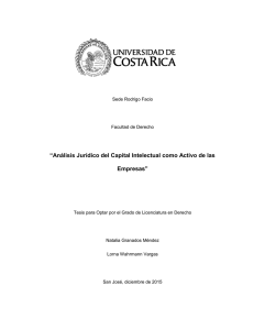 “Análisis Jurídico del Capital Intelectual como Activo de las Empresas”