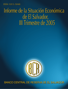 informe de la situación económica de el salvador, iii trimestre de 2005