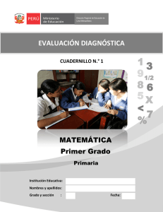 Evaluación diagnostica matemática - primaria