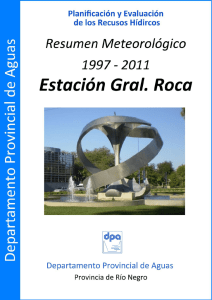 Informe Pluviométrico General Roca