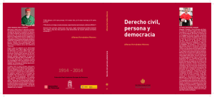 Derecho civil, persona y democracia