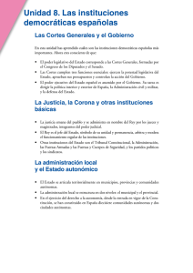 Unidad 8. Las instituciones democráticas españolas