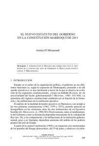 EL NUEVO ESTATUTO DEL GOBIERNO EN LA CONSTITUCIÓN