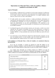 Noviembre - del Banco Central de la República Argentina