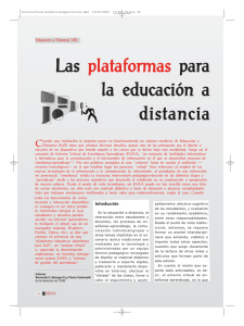 Las plataformas para la educación a distancia