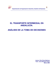 El transporte Intermodal en Andalucía
