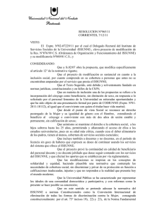 Resolución Nº 965/11 - Universidad Nacional del Nordeste