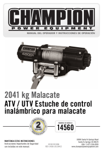 2041 kg Malacate - Champion Power Equipment