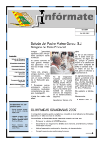 Boletín informativo Abril 2007 - Colegio San Ignacio