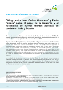 Diálogo: Juan Carlos Monedero y Paolo Ferrero