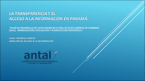 Transparencia y Acceso a la Informacion en Panamá