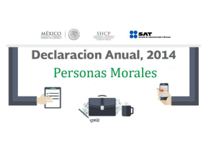 Declaración Anual de Personas Morales