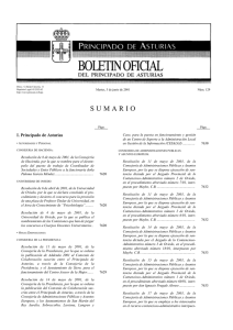sumario - Gobierno del principado de Asturias