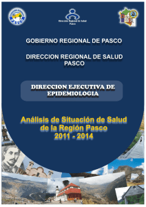 Aisi Regional de Pasco - Dirección General de Epidemiología