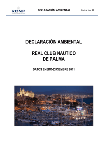 Declaración ambiental - Real Club Náutico de Palma