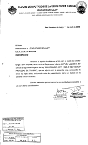 ÿþ2 1 1 - DP - 1 6 - Legislatura de Jujuy