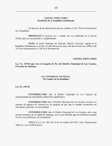 -15- LEONEL FERNANDEZ Presidente de la Republica Dominicana
