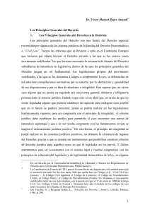1 Dr. Víctor Manuel Rojas Amandi Los Principios Generales del