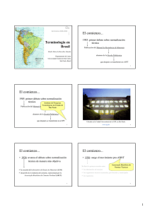 Terminología en Brasil