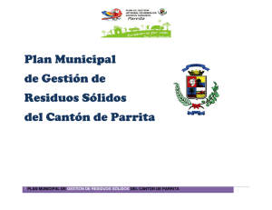 Plan Municipal de Gestión de Residuos Sólidos del Cantón de Parrita