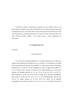 El Pleno del Tribunal Constitucional, compuesto por don Francisco