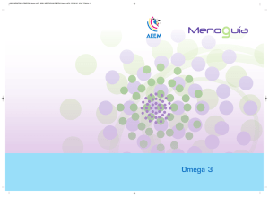 Omega 3 - Asociación Española para el Estudio de la Menopausia