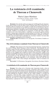 La resistencia civil examinada: de Thoreau a Chenoweth