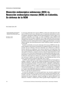 Disección endoscópica submucosa (DES)