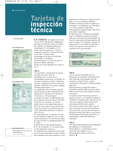 Tarjetas de inspección técnica