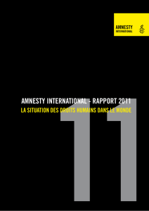 rapport 2011 - Amnesty International