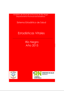 Est. Vitales 2015 - Ministerio de Salud