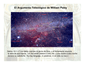 El Argumento Teleológico de William Paley
