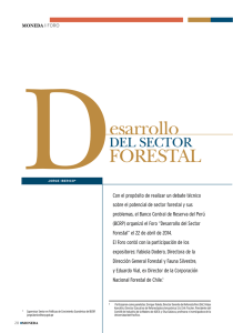 Desarrollo del sector forestal - Banco Central de Reserva del Perú