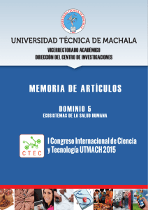 0021 I Congreso Internacional de Ciencia y Tecnología UTMACH