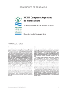 XXXIII Congreso Argentino de Horticultura