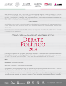 Convocatoria_Debate 2014 - Instituto Mexicano de la Juventud