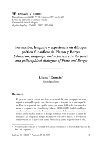 Formación, lenguaje y experiencia en diálogos poético