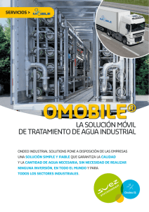 la solución móvil de tratamiento de agua industrial