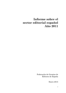 Informe año 2011 - Federación de Gremios de Editores de España