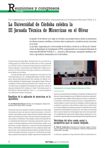 La Universidad de Córdoba celebra la III Jornada Técnica de