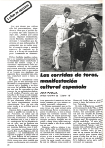 las corridas efe toros, manifestación cultura/ española