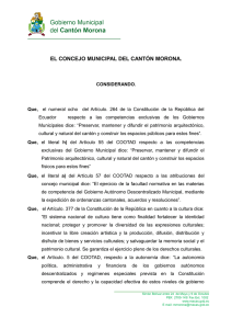 reglamento de ecuavoley - Gobierno Municipal del Canton Morona