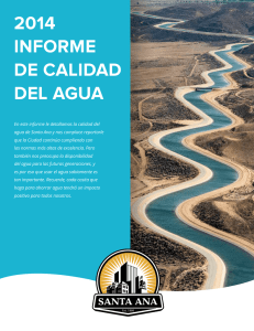 2014 informe de calidad del agua - City of Santa Ana Water Quality
