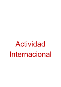 Actividad Internacional del IFE