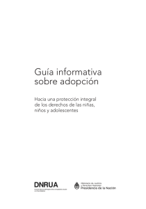 Guía informativa sobre adopción - Ministerio de Justicia y Derechos
