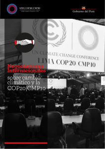 sobre cambio climático y la COP20|CMP10