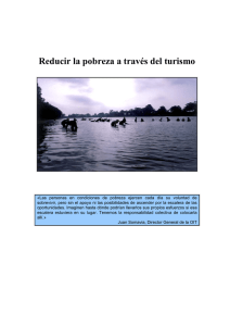 Reducir la pobreza a trav&eacute;s del turismo